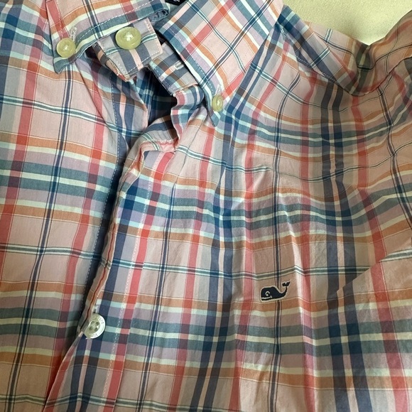 Vineyard Vines Pink Plaid Button-Up Shirt - Picture 3 of 3